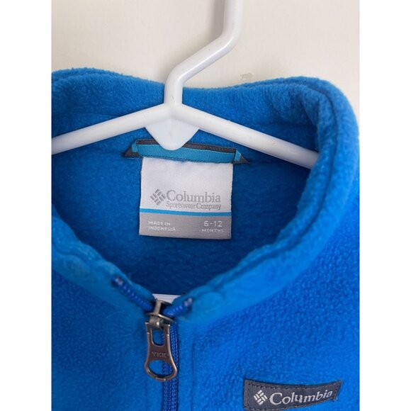 Columbia Fleece Steens Mountain Toddler Bright Indigo Blue Jacket - Picture 3 of 6